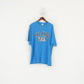 New Gildan Men XXL T- Shirt Blue Cotton Graphic Orlando Florida Crew Neck Top