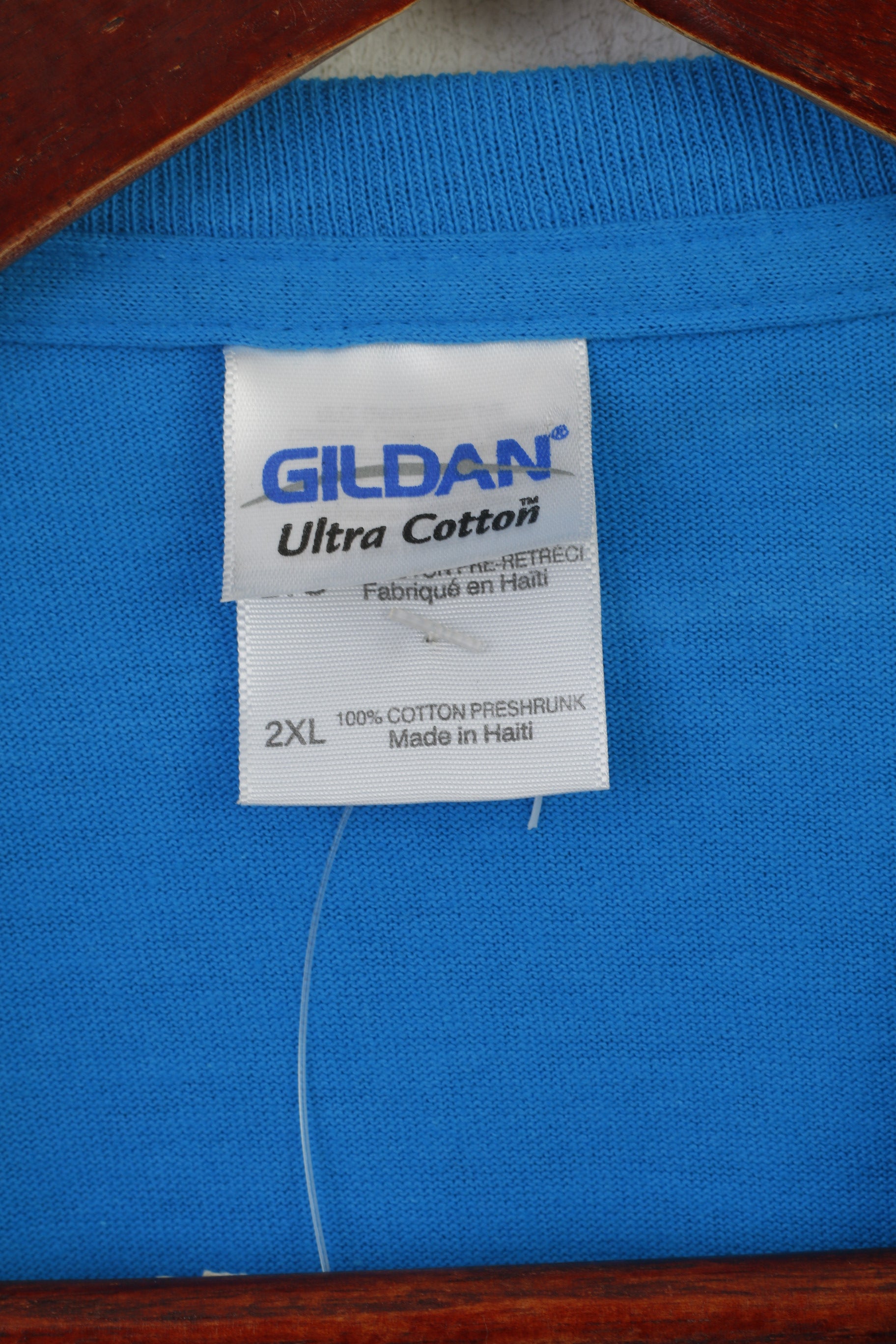 New Gildan Men XXL T- Shirt Blue Cotton Graphic Orlando Florida Crew Neck Top