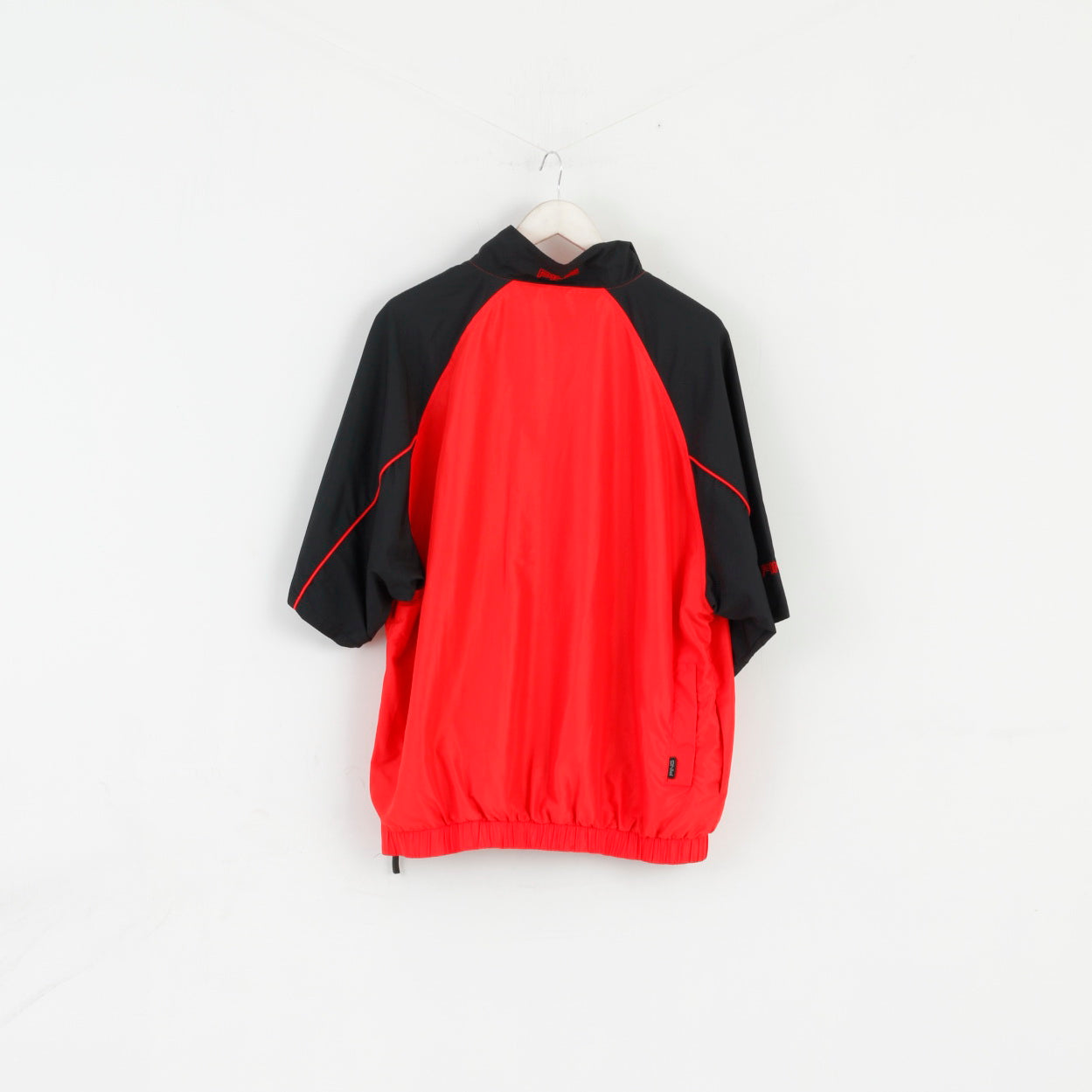 PING Collection Veste de golf à manches courtes pour homme Rouge avec fermeture éclair complète