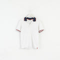 Gucci Men S Polo Shirt White Classic Detailed Buttons Stretch Fit Top
