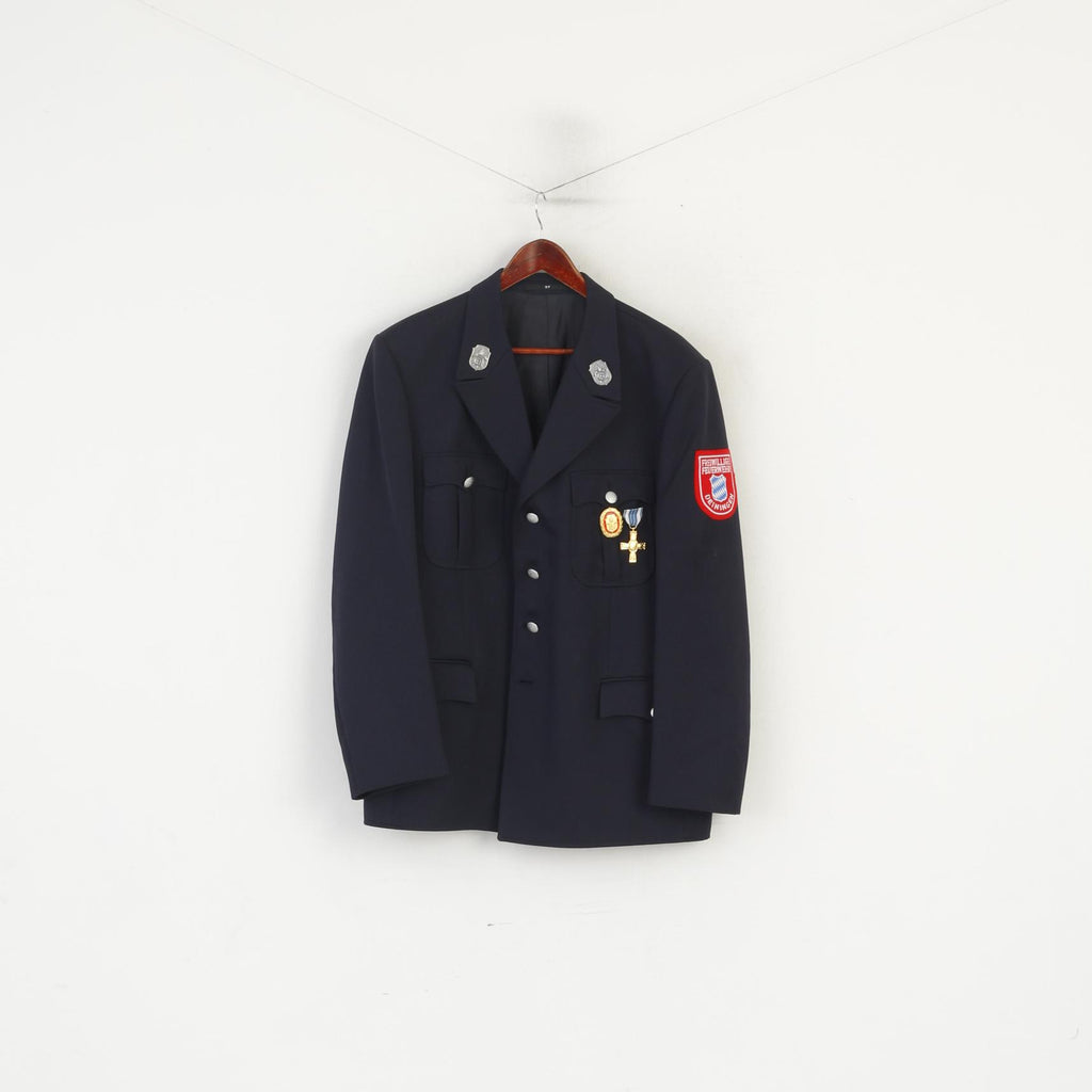 Ziegler Hommes 40 27 Blazer Marine Allemagne Pompiers Freiwillige Deiningen Veste