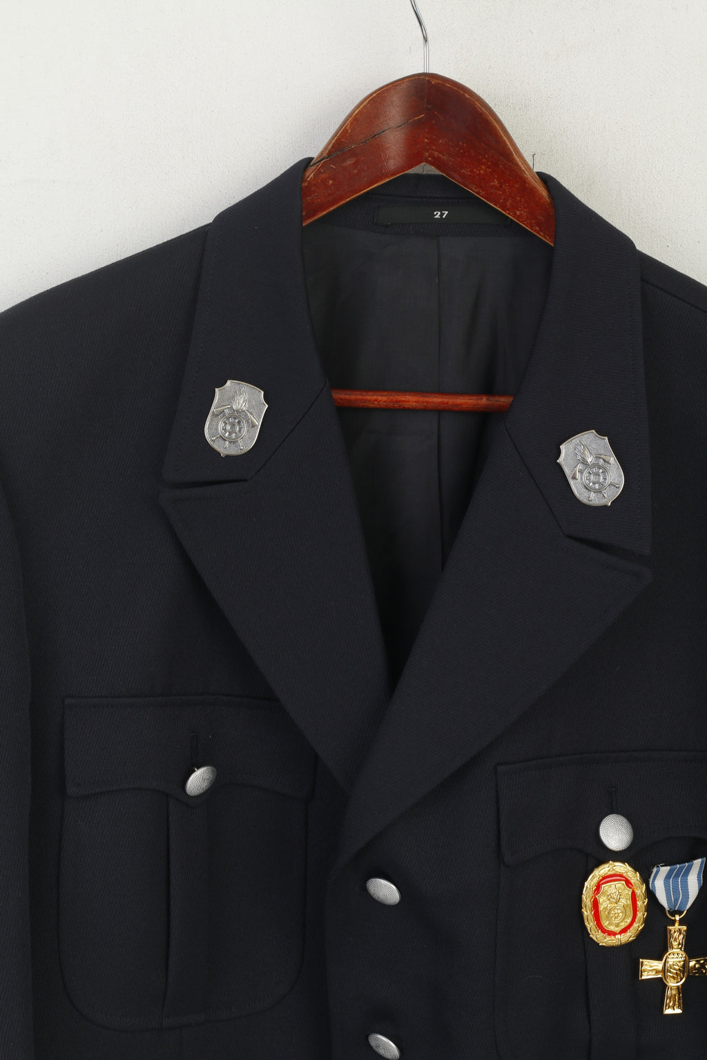 Ziegler Hommes 40 27 Blazer Marine Allemagne Pompiers Freiwillige Deiningen Veste