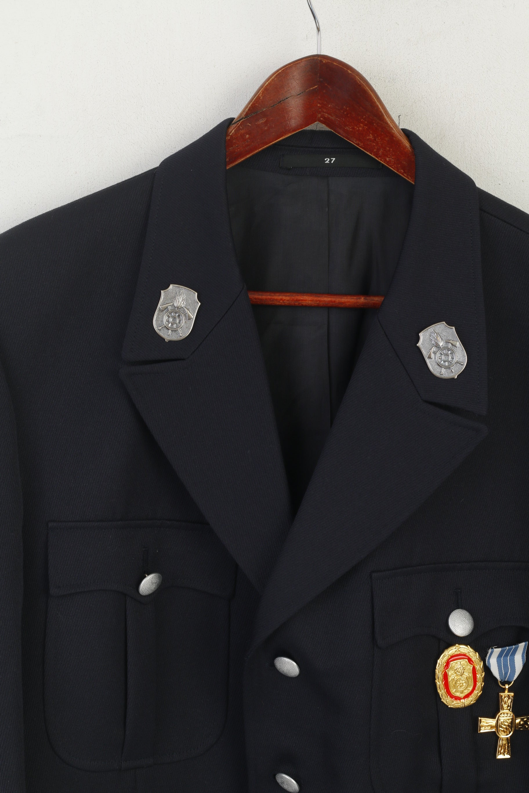 Ziegler Hommes 40 27 Blazer Marine Allemagne Pompiers Freiwillige Deiningen Veste