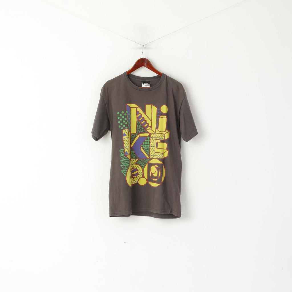 Nike Homme L T-Shirt Gris Coton Graphique 6.0 Sportswear Ras du Cou Haut