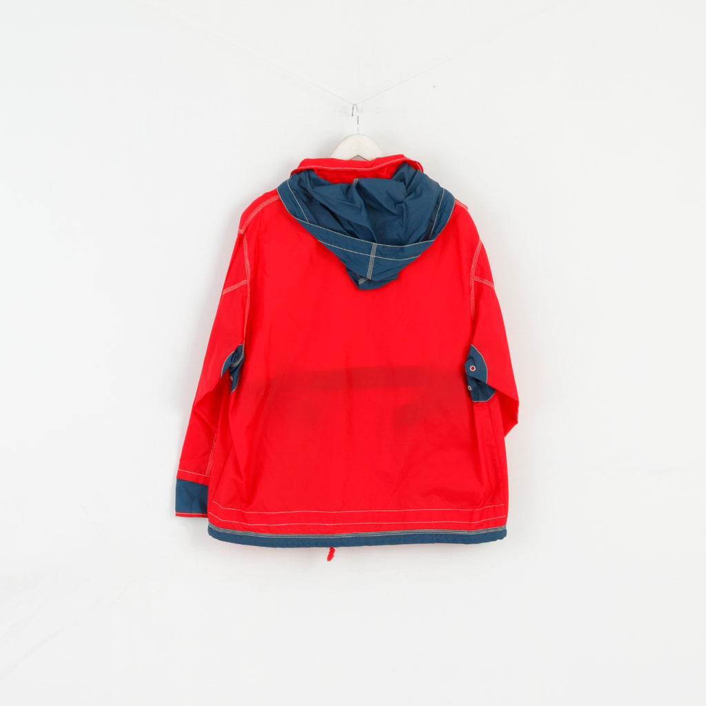 Soda Pop Jeans Wear Femme 42 XL Veste Rouge Nylon Zip Up Capuche vintage années 90