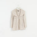 Maglione da donna Fever Maglione cardigan in misto lana angora beige