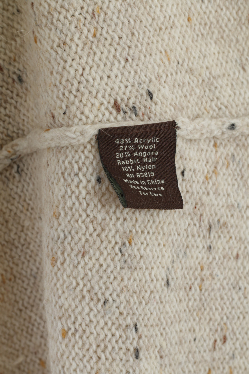 Maglione da donna Fever Maglione cardigan in misto lana angora beige