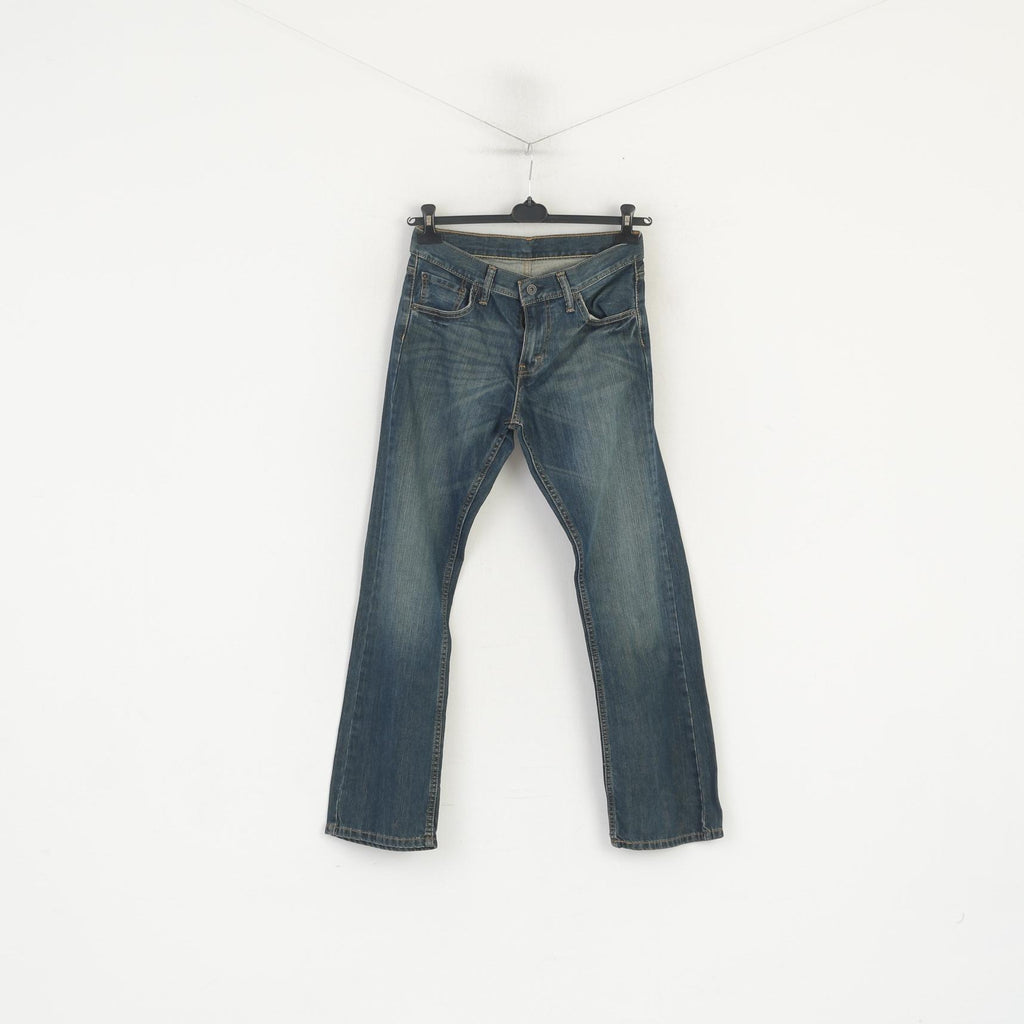 Levi's Donna 30 Pantaloni Jeans Pantaloni a gamba dritta in cotone vintage denim blu scuro