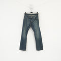 Levi's Women 30 Jeans Trousers Navy Denim Vintage Cotton Straight Leg Pants