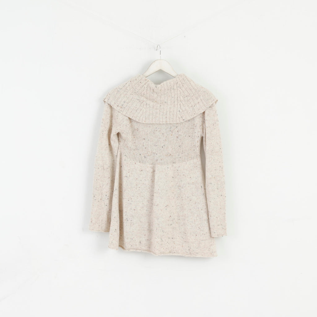 Maglione da donna Fever Maglione cardigan in misto lana angora beige