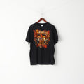 Stedman Men XL T- Shirt Black Cotton Sabaton Coat of Arms Music Band Top
