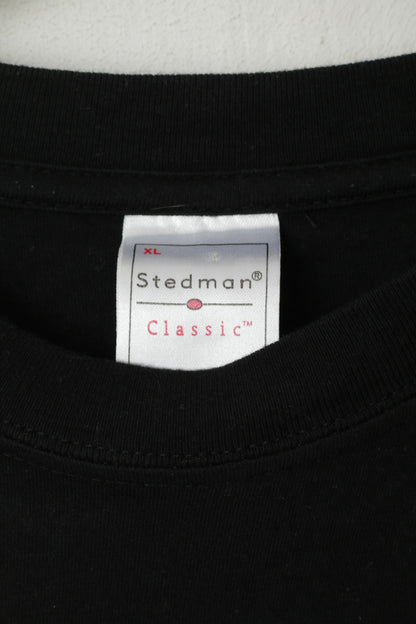 T-shirt Stedman da uomo XL in cotone nero con stemma Sabaton, banda musicale