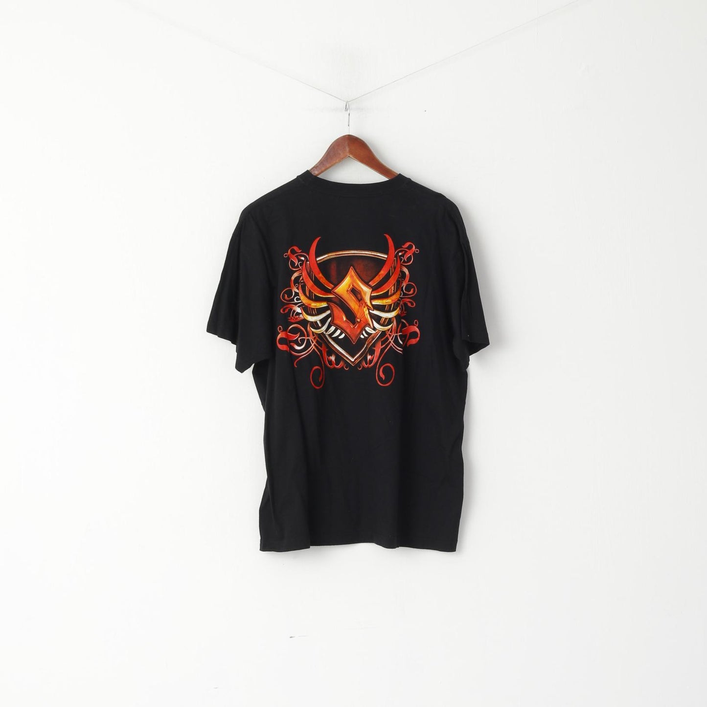 T-shirt Stedman da uomo XL in cotone nero con stemma Sabaton, banda musicale