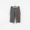Calvin Klein Uomo 29 Shorts Grigio Combat Capri Bermuda classico in cotone
