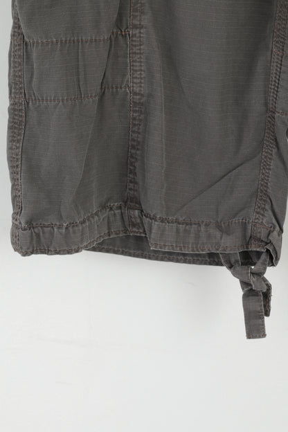 Calvin Klein Hommes 29 Shorts Gris Combat Capri Coton Bermuda Classique