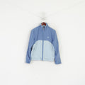 Ellesse Femmes 10 36 S Veste Bleu Léger Vintage Full Zip Sportswear Top