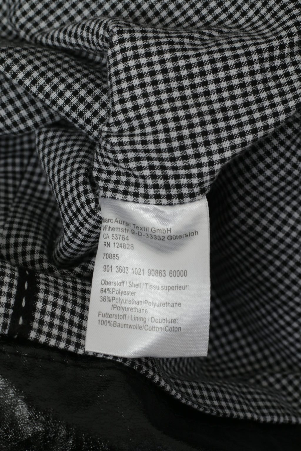 Marc Aurel Womens 38 S Jacket Black Shiny Full Zipper Biker Lightweight Classic Top