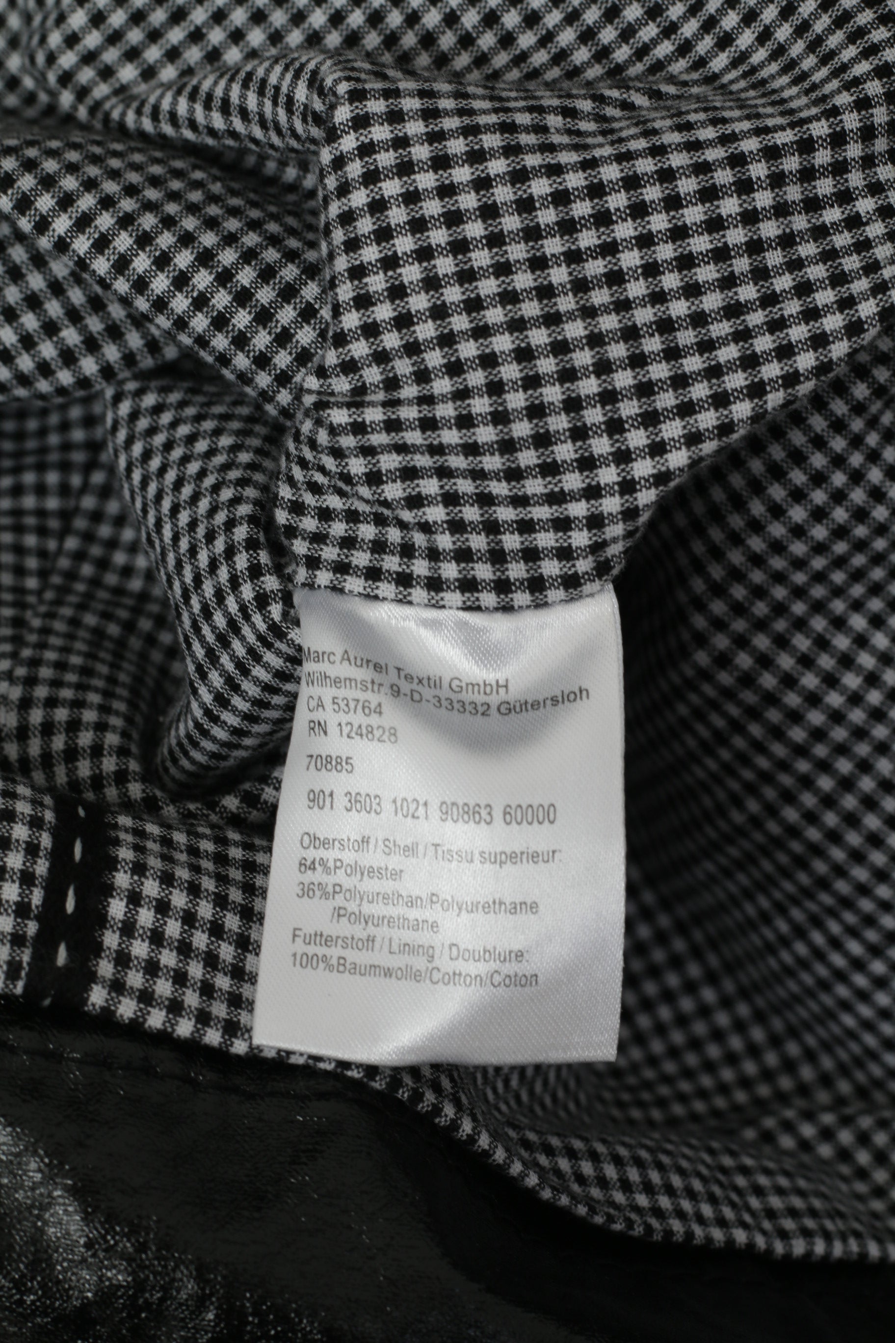 Marc Aurel Womens 38 S Jacket Black Shiny Full Zipper Biker Lightweight Classic Top