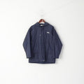 Giacca Umbro Ragazzi LB 30/31' 10-12 anni Top autunnale con cappuccio impermeabile in nylon blu scuro