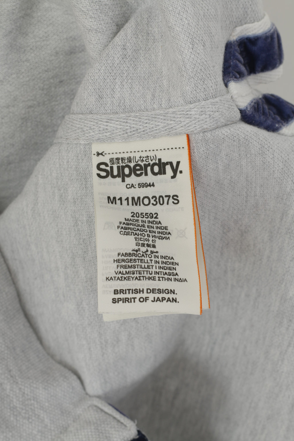 Superdry Homme XL (L) Polo Gris Coton Classique Japon Boutons Détaillés Haut