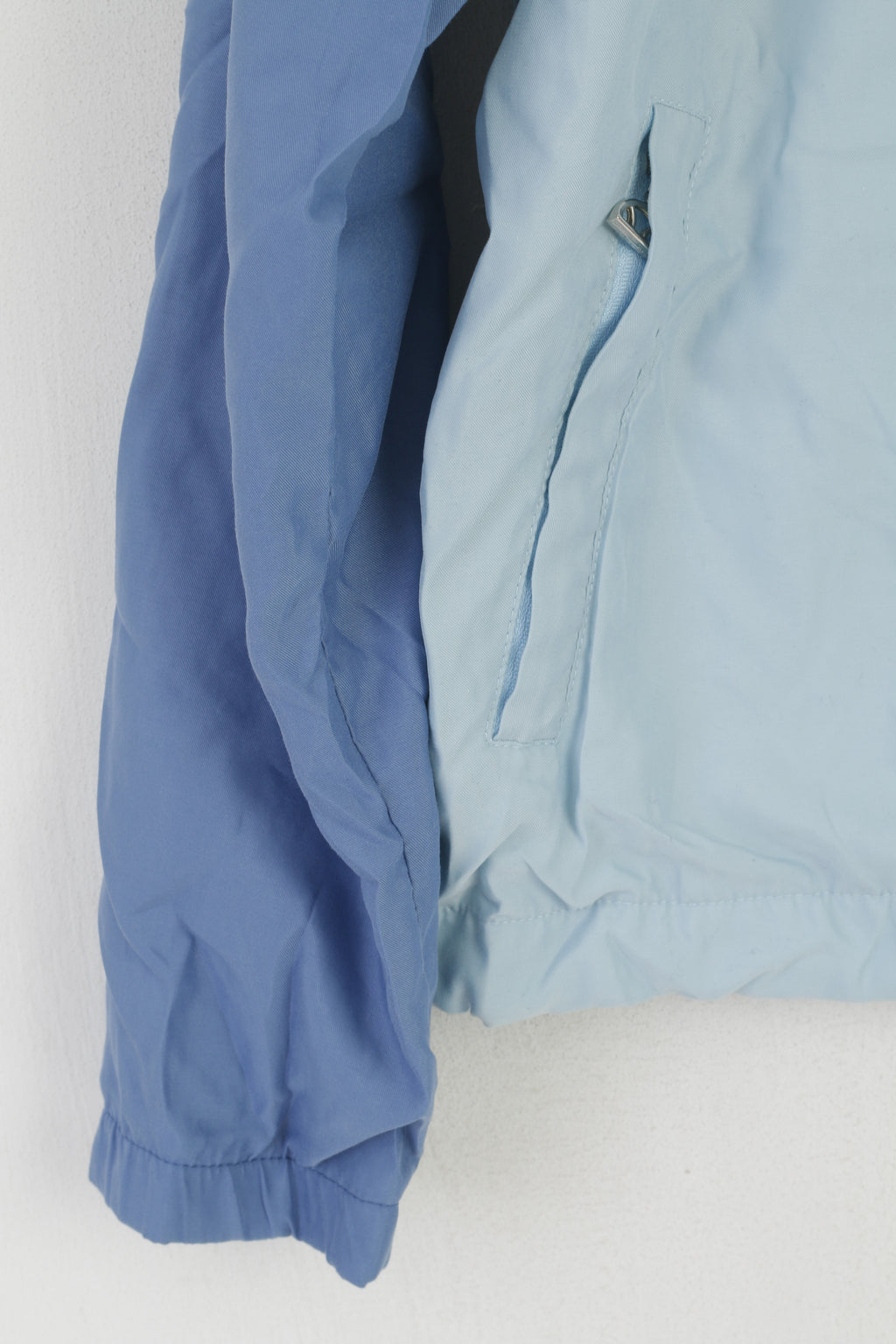 Ellesse Femmes 10 36 S Veste Bleu Léger Vintage Full Zip Sportswear Top