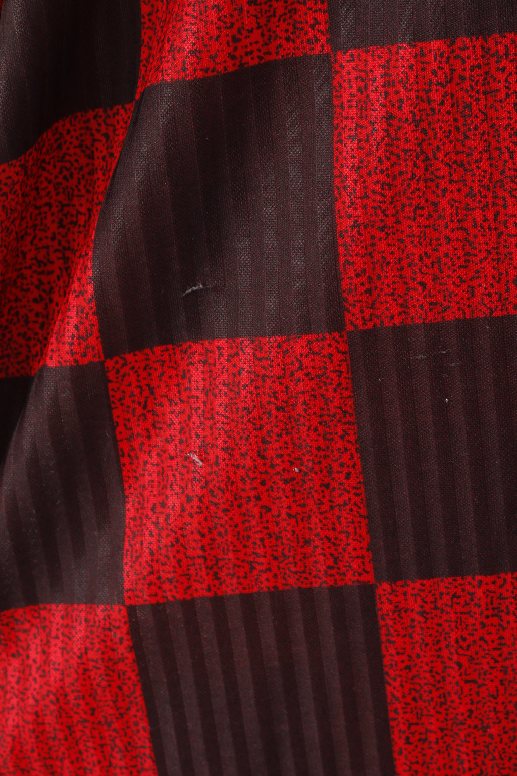 Pro Touch Men XL Shirt Red Black Check Football Vintage Traning Jersey Top