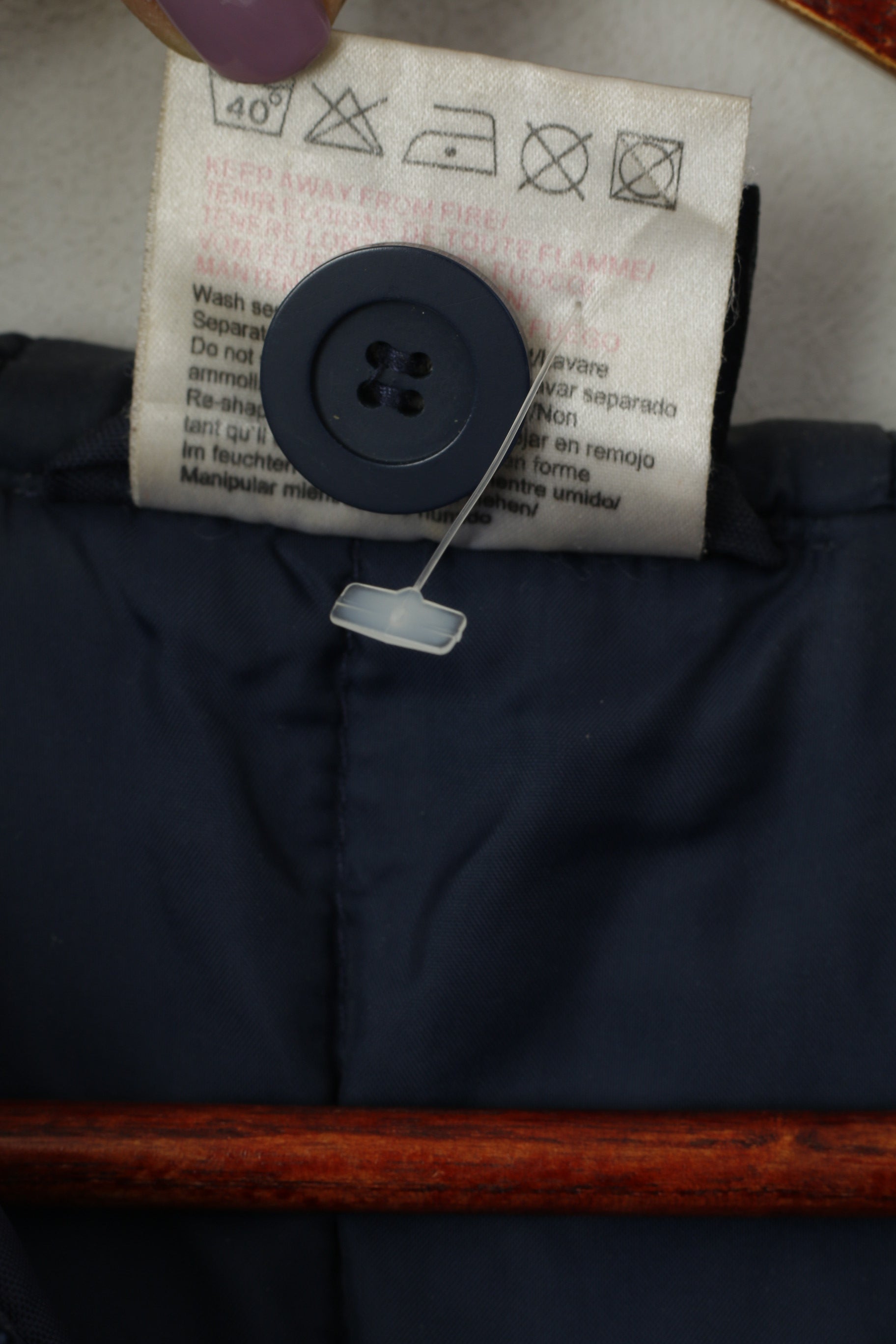 Umbro Garçons LB 30/31' 10-12 Âge Veste Marine Nylon Imperméable À Capuchon Automne Haut