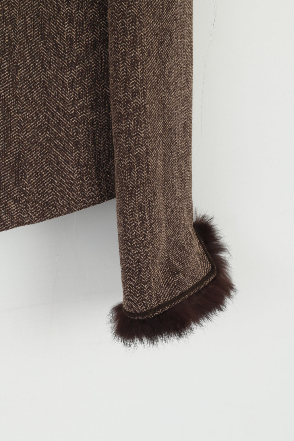 Prato Donna 42 Blazer Giacca con spalline classiche morbide in viscosa marrone