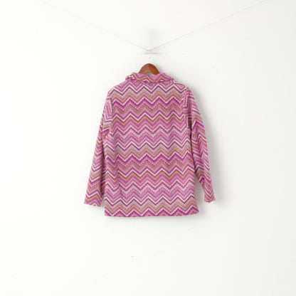 Collection L. Women 16 42 L Fleece Top Pink Full Zipper Soft Casual Sweatshirt