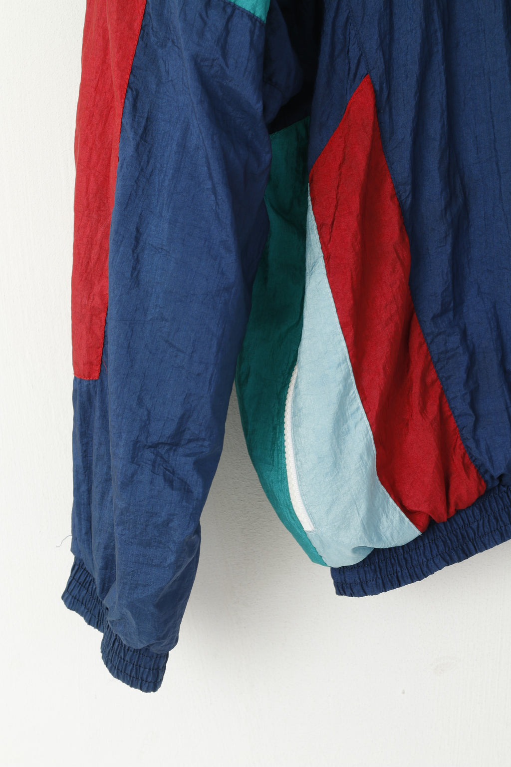 Puma International Veste de survêtement L pour homme Bleu marine Vintage Nylon Festival Sport Top