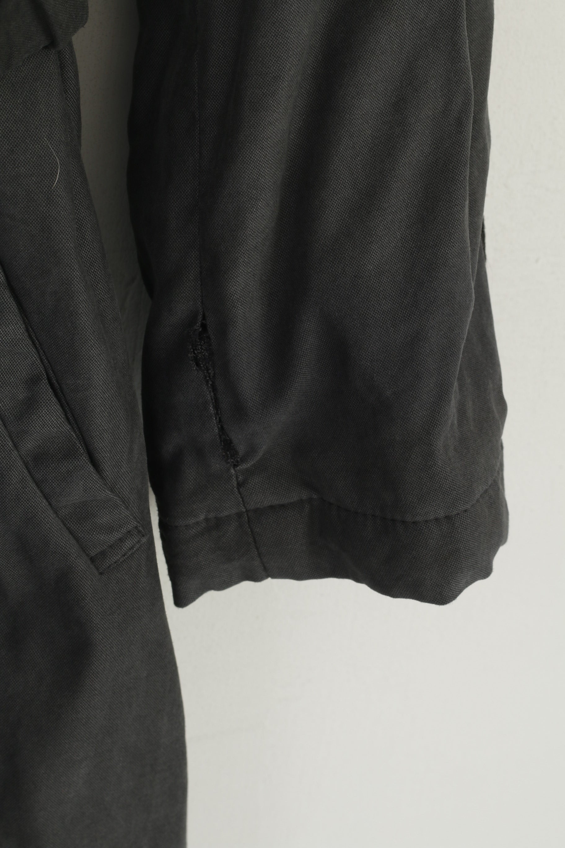 Armani Collezioni Femmes 40 M Manteau Gris Vintage Rembourré Ceinturé Classique Trench