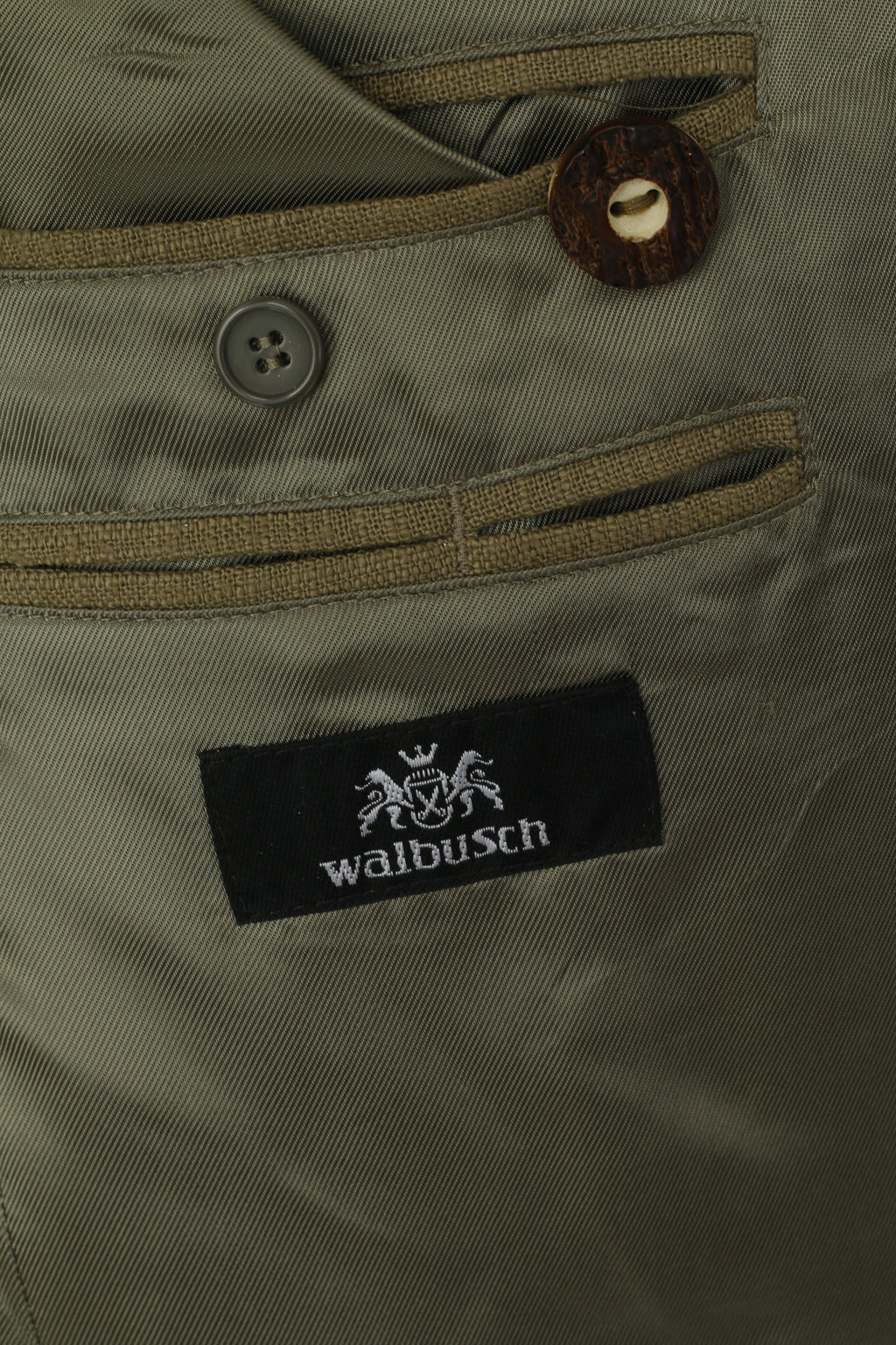 Walbusch Men 25 40 Blazer Green Linen Blend Tyrol Trachten Single Breasted Jacket