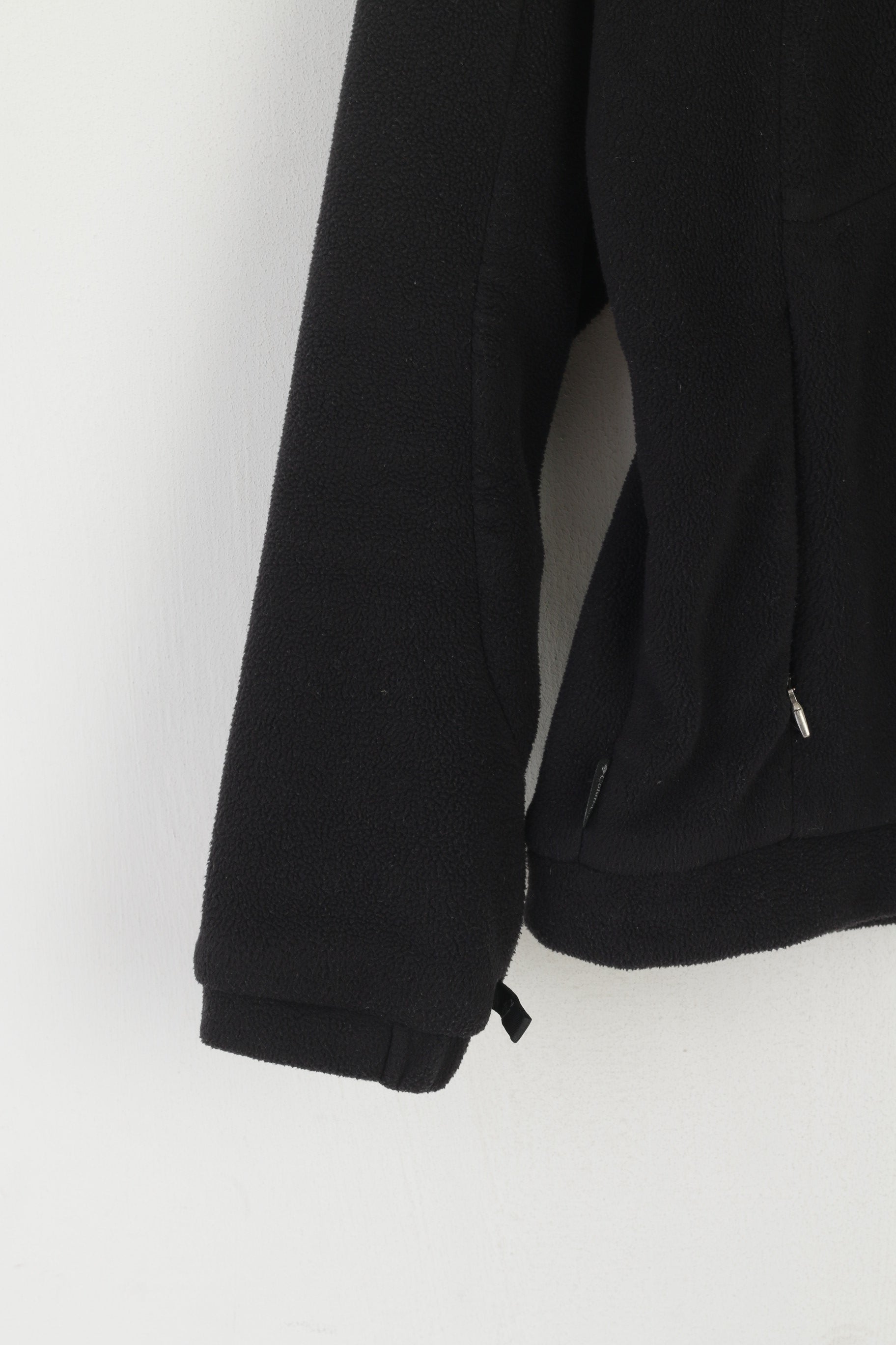 Top in pile da donna Columbia Sportswear Top caldo con cerniera intera vintage titanio nero