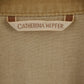 CATHERINA HEPFER Womens 18 44 Jacket Beige Zip Up Classic Cotton Blazer