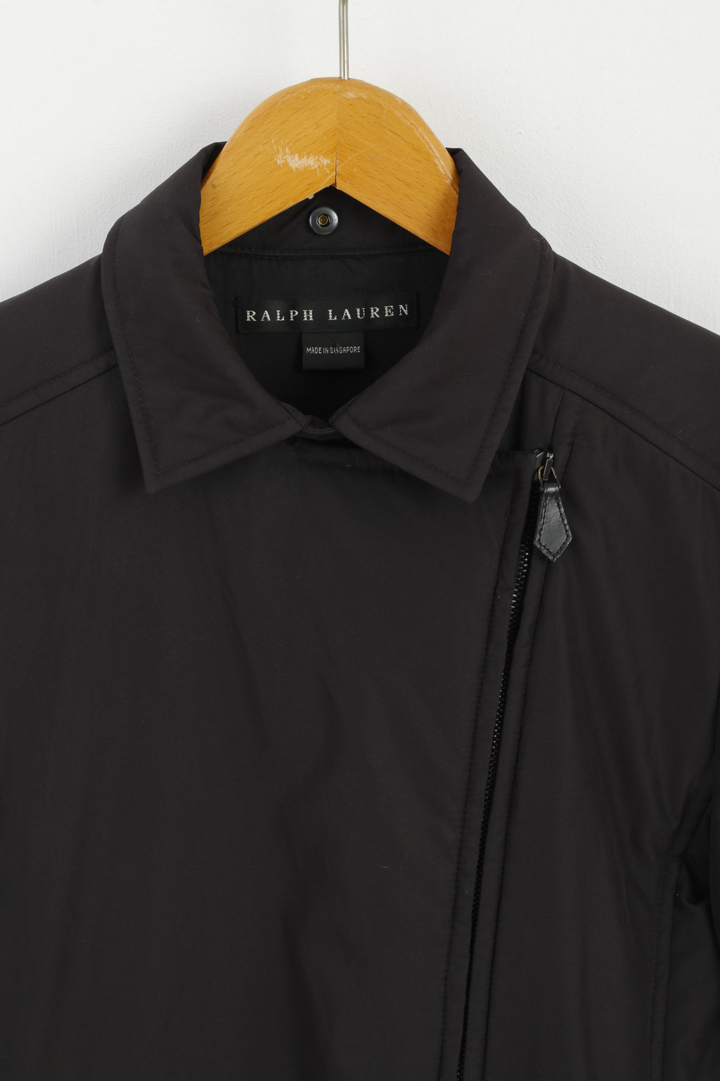 Ralph Lauren Women S Jacket Black Ramones Full Zipper Casual Top