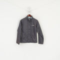 Ellesse Femme 12 M Veste Gris Brillant Léger Coupe-Vent Fermeture Éclair Complète