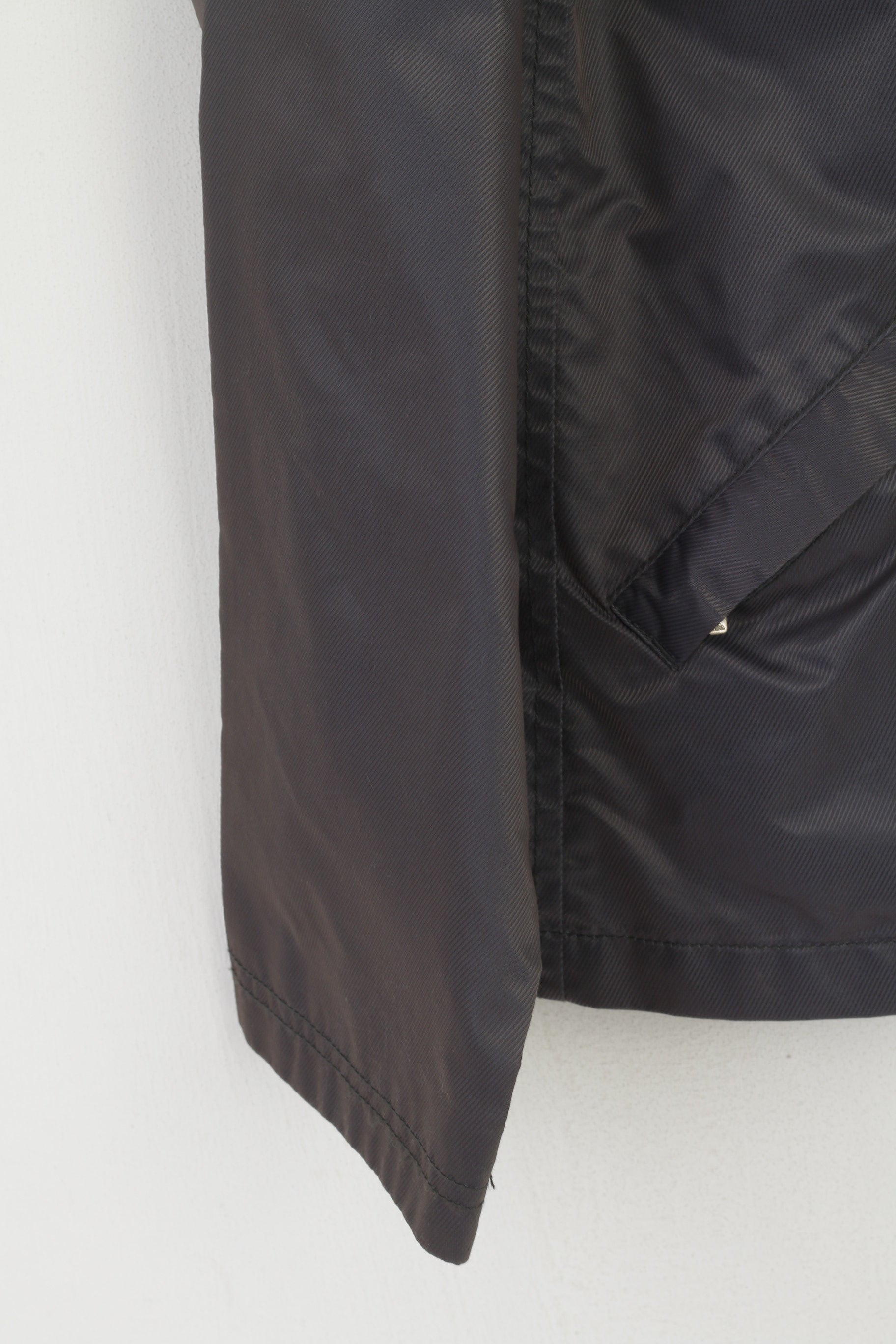 Ellesse Femme 12 M Veste Gris Brillant Léger Coupe-Vent Fermeture Éclair Complète