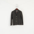 Micha Femme 36 S Veste en Jean Marron Coton Vintage Années 90 Classique Jeans Blazer