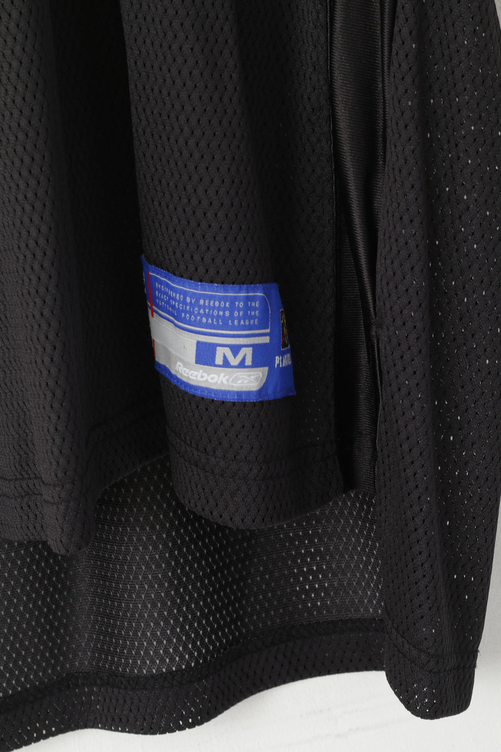 Reebok NFL Men M Shirt Black Nylon Mesh Steelers League 92 Gildon Jersey Top