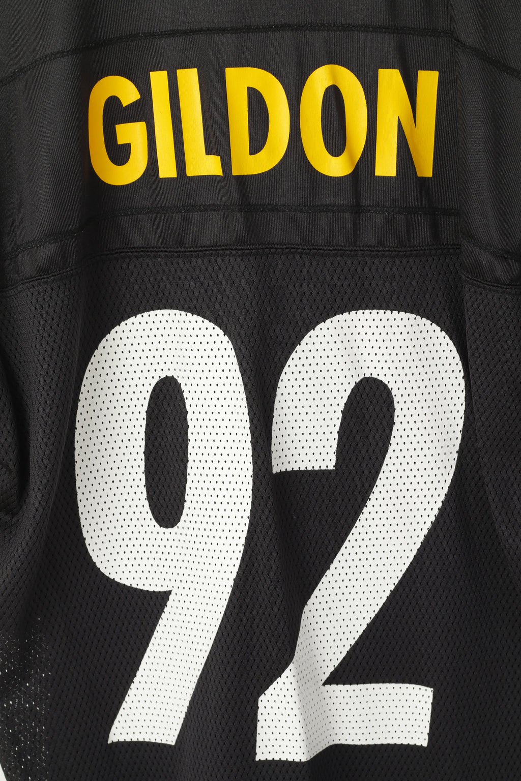 Reebok NFL Men M Shirt Black Nylon Mesh Steelers League 92 Gildon Jersey Top