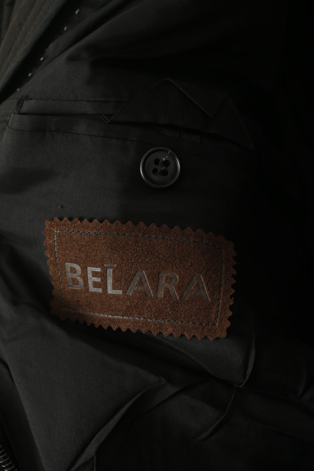 J. Philipp Belara Men 58 XL Blazer Black 2w1 Funel Neck Single Breasted Jacket