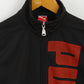 Puma Boys 164 14 Age Sweatshirt  Black Zip Up Sport Logo Oldschool Top