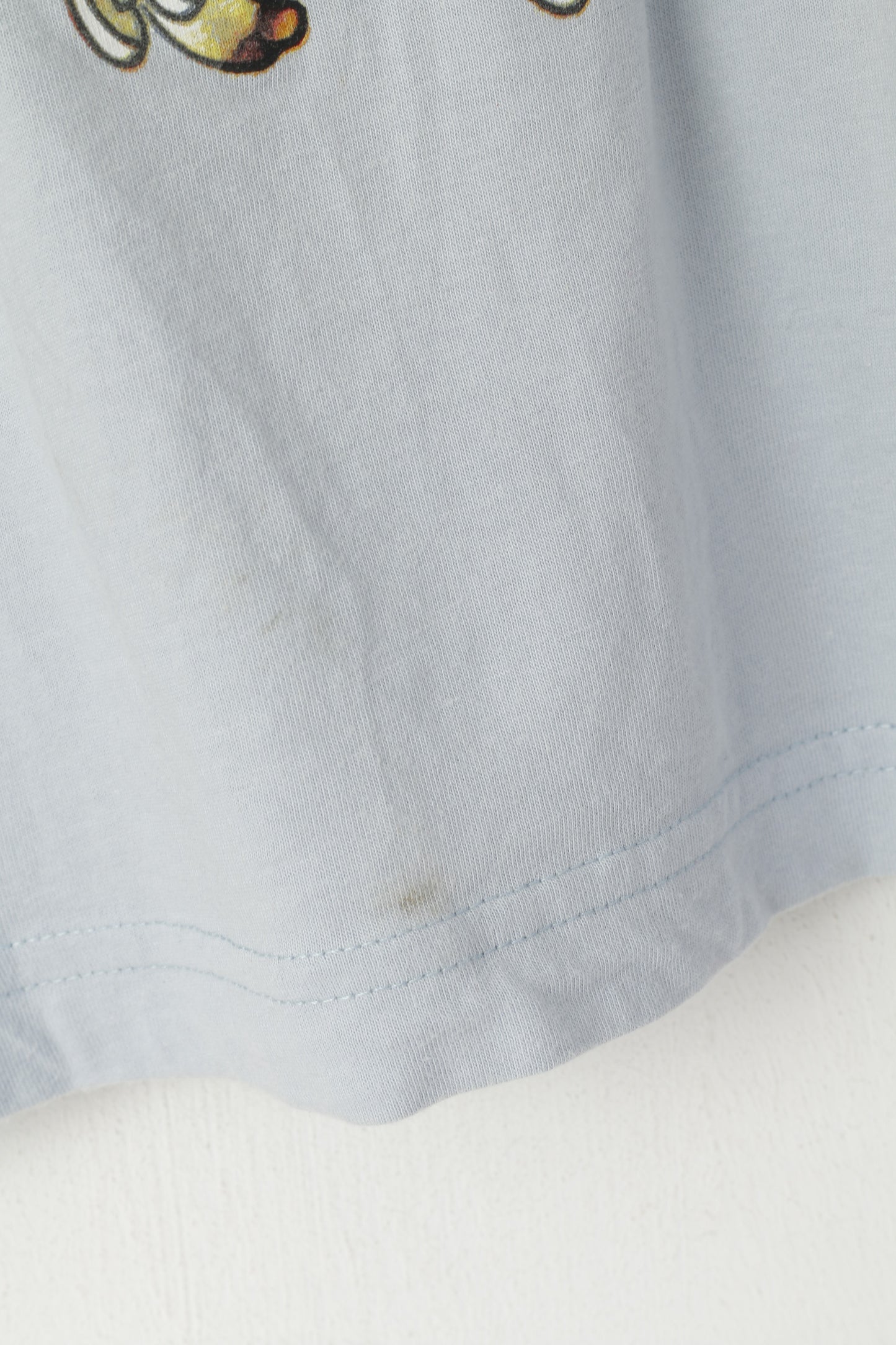 Camicia da uomo M Disney Store Blu Goofys Glider Top a maniche lunghe girocollo in cotone