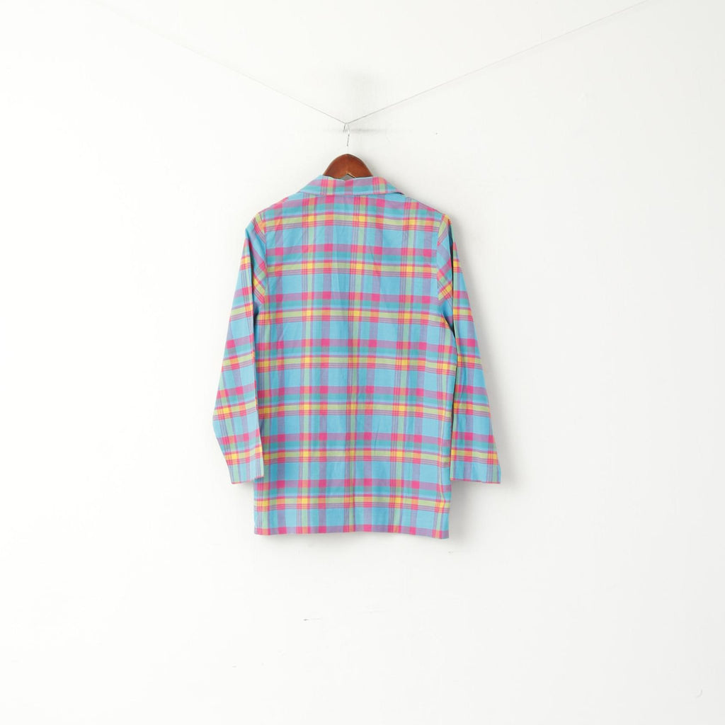 Il tuo sesto senso Giacca da donna 16 L Blazer blu con spalline vintage e giacca monopetto