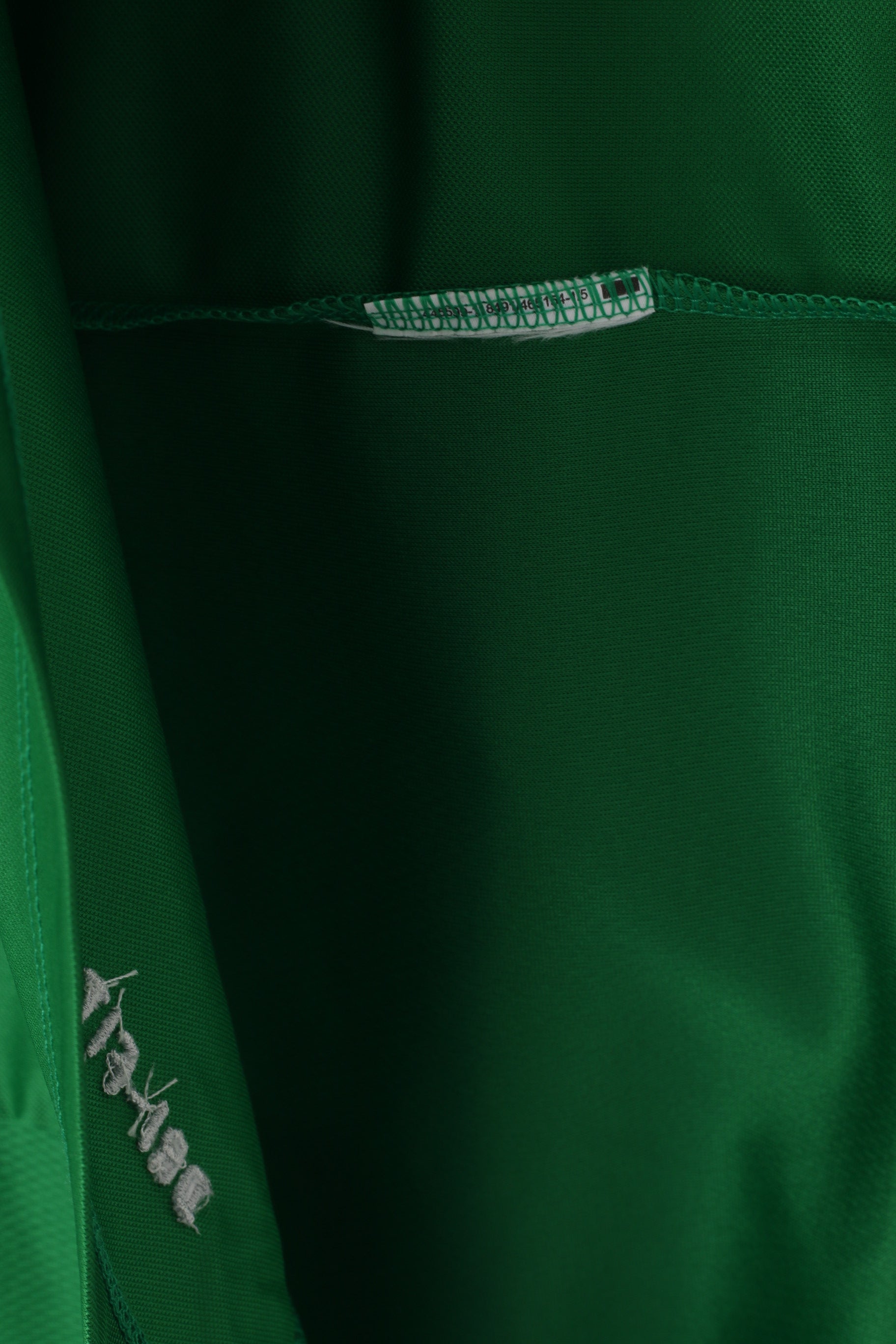 Nike Team Men XXL Chemise Blanc Vert Ras du Cou Dri Fit Activewear Sport Jersey