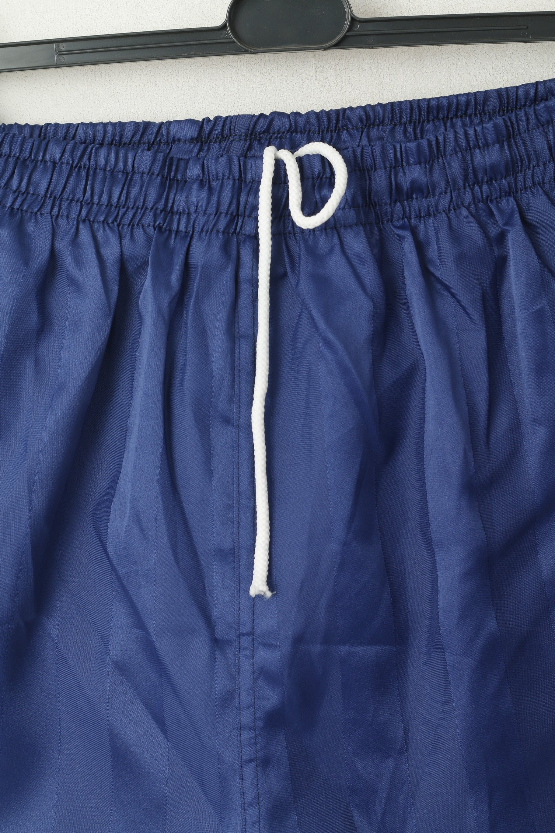 Vintage hommes 9 L Shorts marine rayé brillant entraînement Gym course vêtements de sport