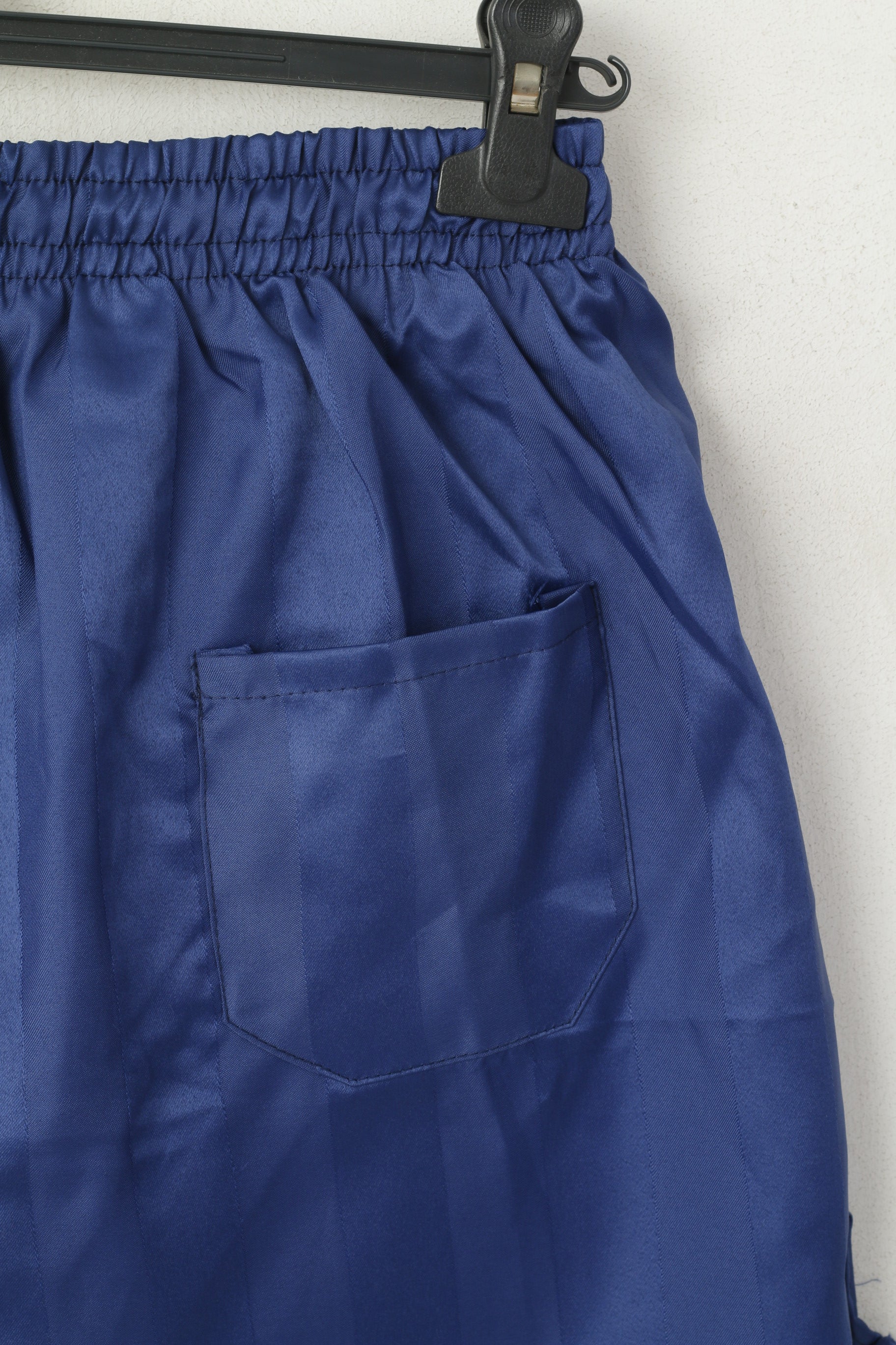 Vintage hommes 9 L Shorts marine rayé brillant entraînement Gym course vêtements de sport