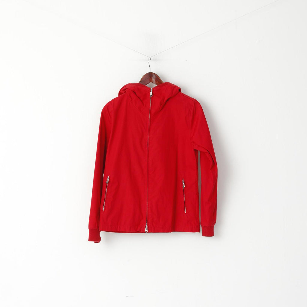 Peak Performance Veste Femme Rouge Kasy J Coton Mélangé À Capuche Zippé Haut