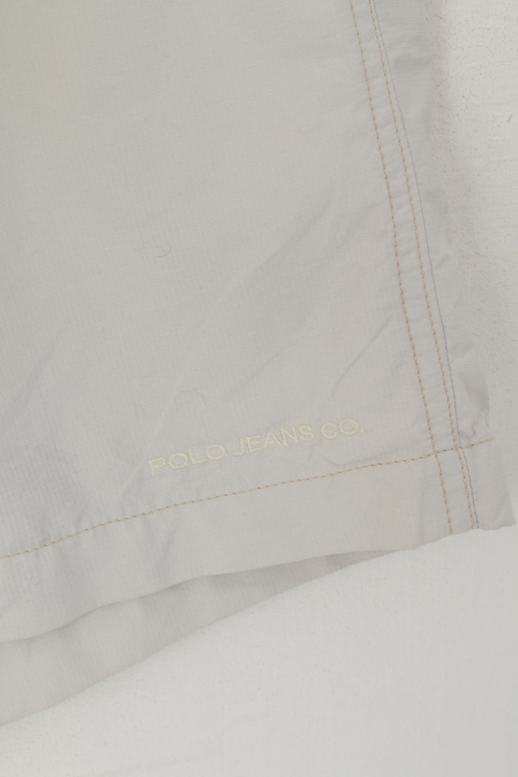 Polo Jeans Ralph Lauren Uomo 34 Shorts Bermuda morbidi in nylon grigio impermeabile