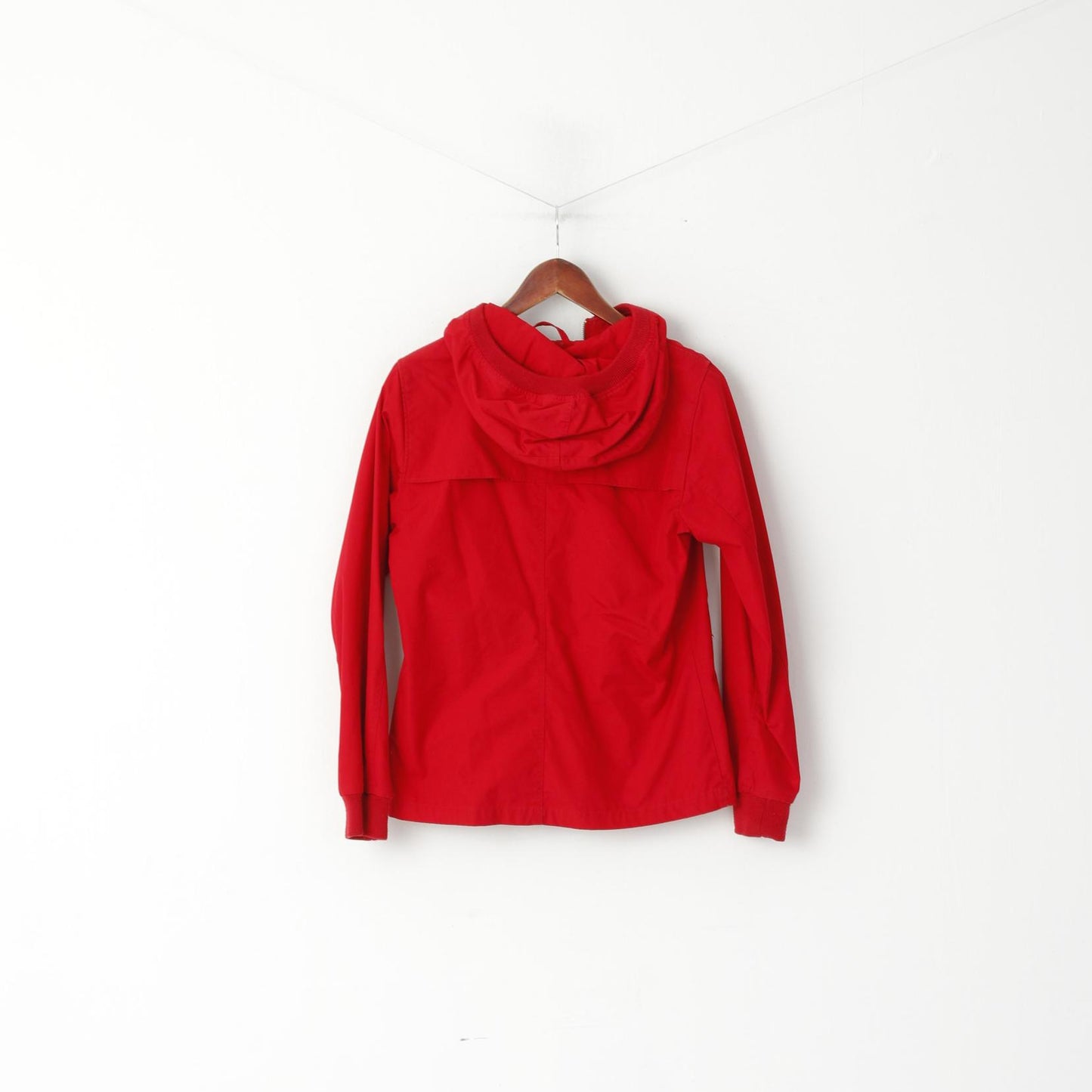 Peak Performance Women S Jacket Red Kasy J Cotton Blend Hooded Zip Up Top